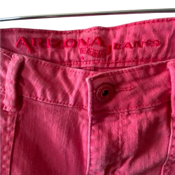 Arizona Jean Company Pink Denim Shorts Casual Summer - Picture 4 of 6